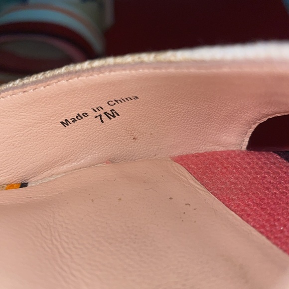 Euc Kate Spade ♠️ Dellie striped wedges size 7 - Picture 8 of 8